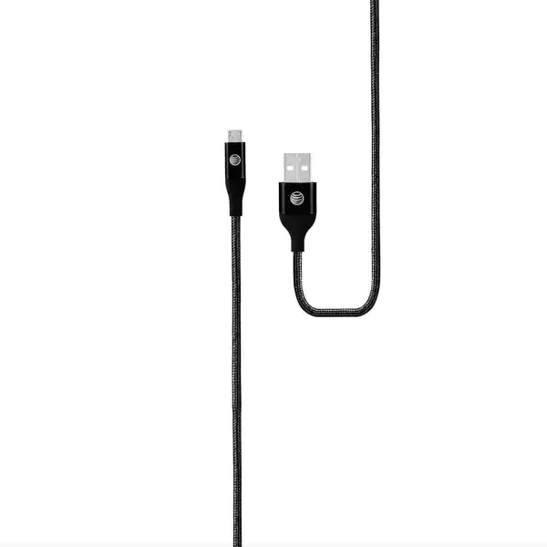 AT&T Charge-Sync Braided Cable For Android Micro-USB Black 4Ft. - Image 4 of 4