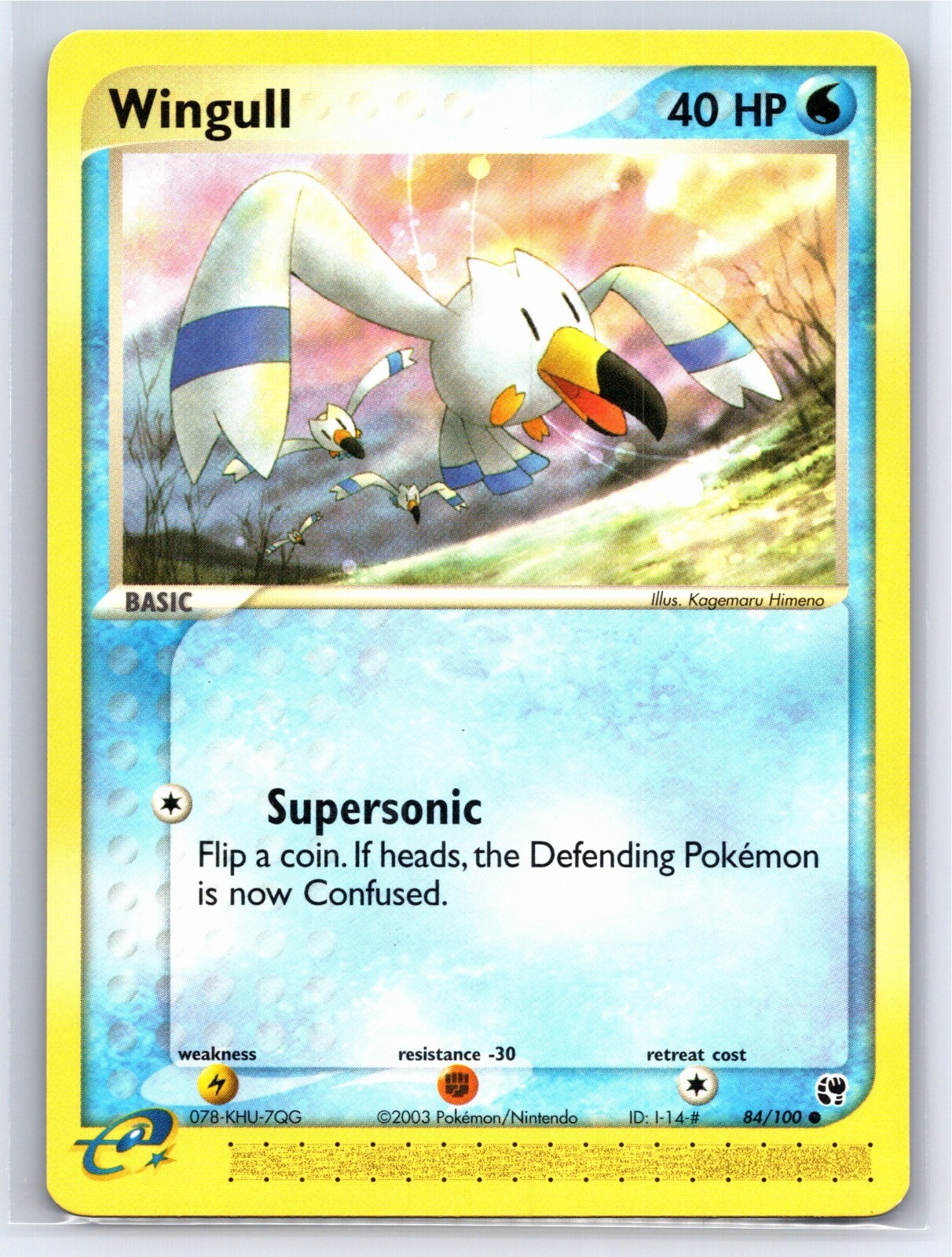 2003 Pokemon TCG EX Sandstorm Wingull - 84/100 - NM