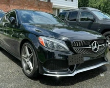 Bumper Tow Hook License Plate Mount Bracket for Mercedes C-Class W205 2015-2021