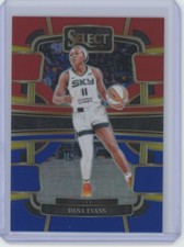 Dana Evans Red Blue Prizm /399 2024 WNBA Select #362 Sky