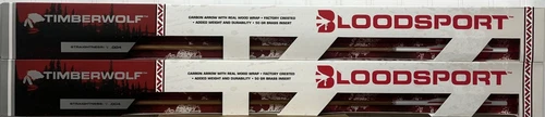 one dozen Bloodsport Archery Timberwolf 400 Arrows  with Insert