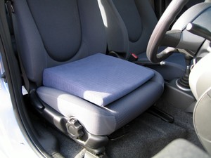 Wizard Car Seat Cushion Leveller 3 In Black For Comfort Relief