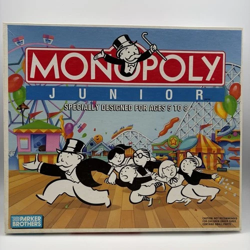 VINTAGE Monopoly Junior 1990 COMPLETE Parker Brothers 80's 90's Kids Children's