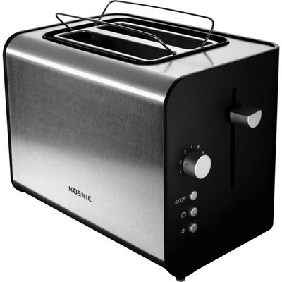 KOENIC KTO 120 Toaster Edelstahl/Schwarz 870 Watt Schlitze: 2