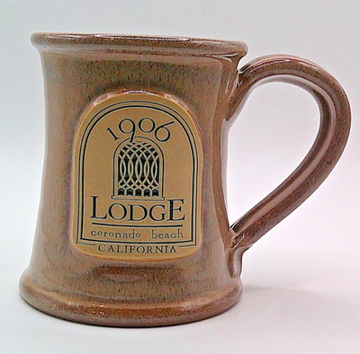 Deneen Stoneware Pottery Mug 1906 Lodge Coranado Beach California 2015 