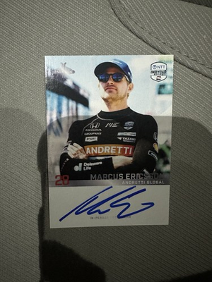 #ad Marcus Ericsson Signed Trading Parkside 100 Days To Indy 500 Exclusive 2 13 26 $29.99