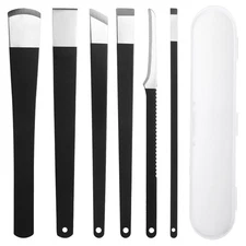 6PCS Ingrown Toenail Removal Kit, Stainless Steel Removal Pedicure Scraper Pr...