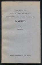 Eva FIGES / Waking Uncorrected Proof 1st 1981