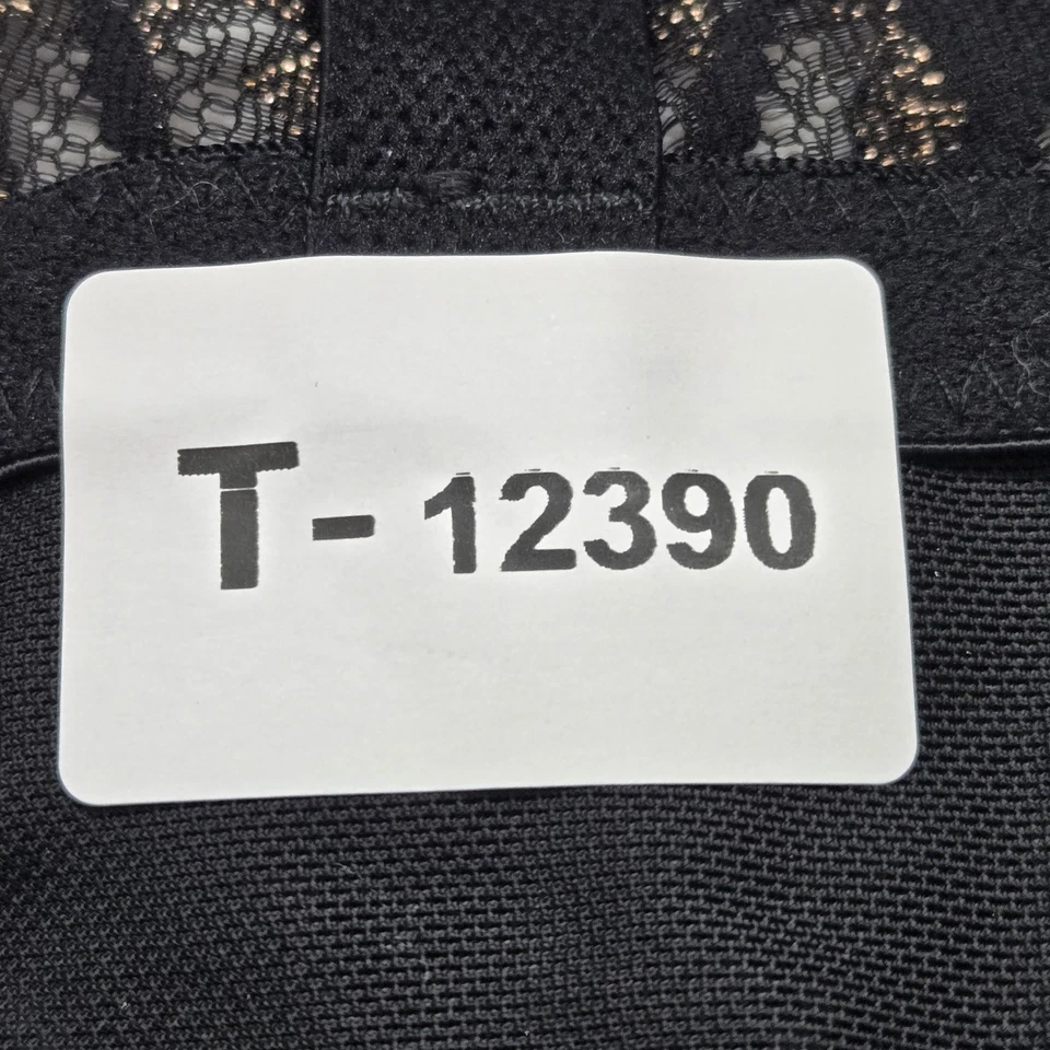 Sujetador Cacique para mujer 46D negro floral con aros correa de encaje cierre frontal Foto 2 de 4