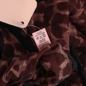 NWT Agent Provocateur 94% Silk Stretch The Esme Purple Leopard Babydoll Cami 2