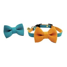 Cat Collar with Bells, Safety Quick Release Breakaway cat 20-30cm Peacock Blue