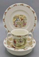 Royal Doulton Bunnykins Bunny Family 3 pc set 1988 English Fine Bone China EUC