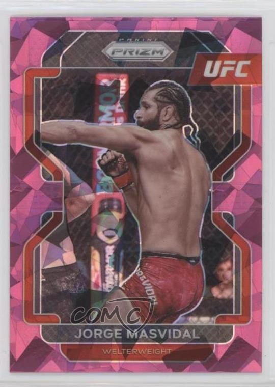2022 Panini Prizm UFC Pink Ice Prizm Jorge Masvidal #116 g9j