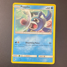 pokemon card Popplio 64/214 SM: Lost Thunder Regular Common EN HP 60 Unlimited