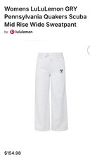 Penn lululemon Scuba WideLeg Pants Brand New