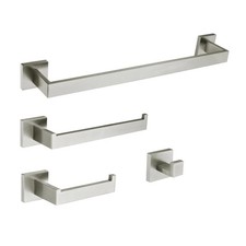 Kingston Brass BAHK602478 Lasdun 4 Piece Bathroom Accessory Set - - Nickel