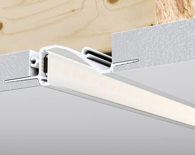 PURE EDGE LIGHTING WHITE REVEAL WALL WASH PLASTER-IN LED STARTER KIT RVW3 RVWW2