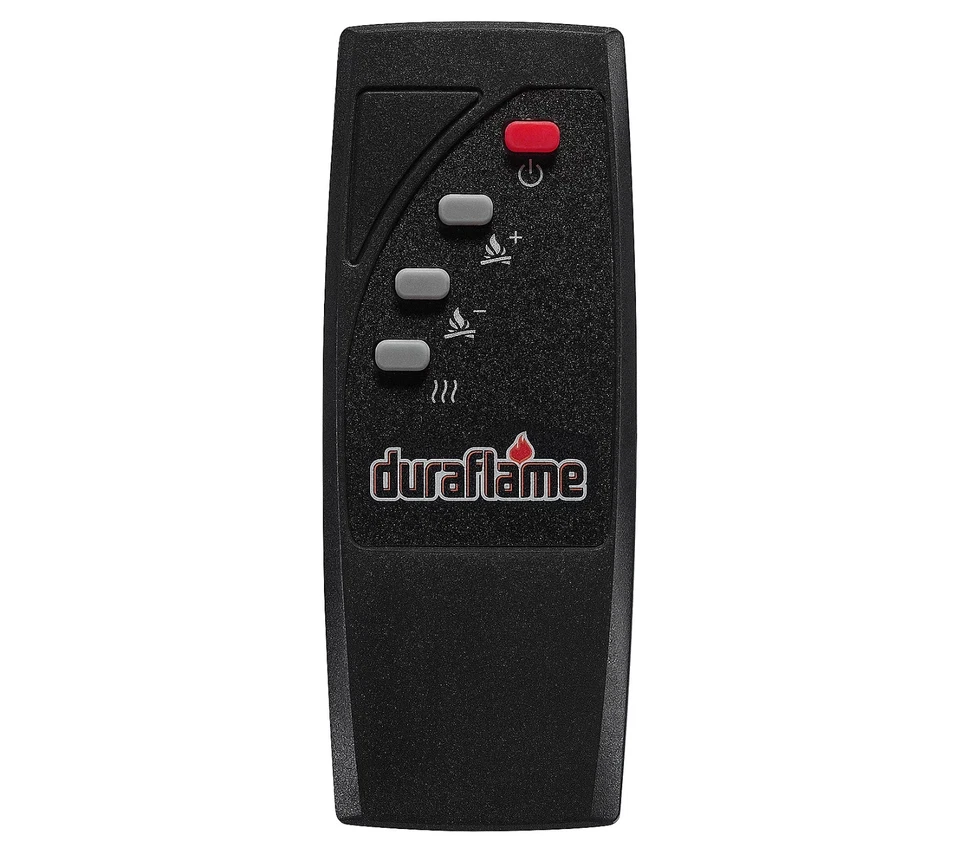 Calentador de estufa eléctrico infrarrojo Duraflame con efecto de llama sintética y control remoto, crema Foto 2 de 4