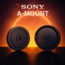 Genuine Sony A Body + Rear Lens Cap Cover For Alpha A Minolta AF DSLR SLR Camera