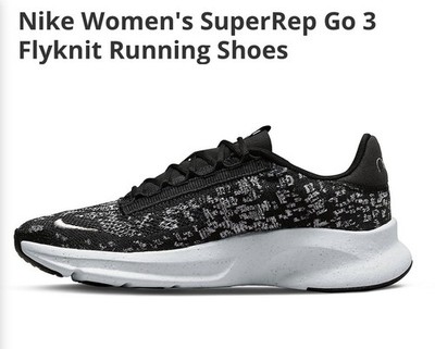 Nike Super Rep Go Running Shoes Women's Size 9 Black White