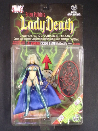LADY DEATH CHAOS COMICS MOORE ACTION COLLECTIBLES GLOW IN THE DARK ACTION FIGURE