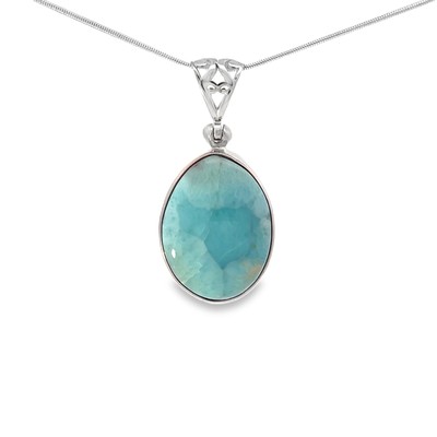 Starborn Larimar Pendant Necklace (22'') Blue