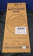 Utopia Bedding Quilted Fitted Mattress Pad,  King Size, Elastic Fitted Mattress