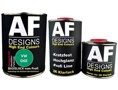 FÜR VW D6E Salsa Green 2,5L Autolack Set Klarlack Härter