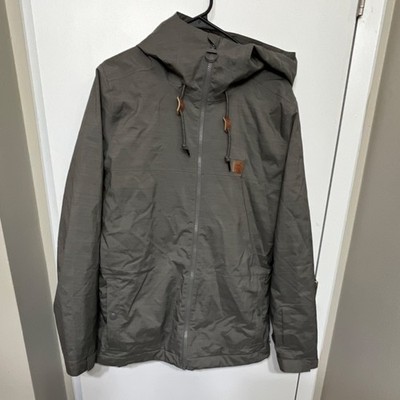 DC women s Gray Waterproof Hooded Ski/snowboard Jacket Full Zip Size L