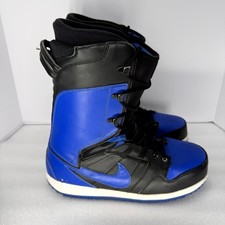 Nike Vapen Snowboard Boots Mens 13 Black Royal Blue Lace Up Athletic 447125-041