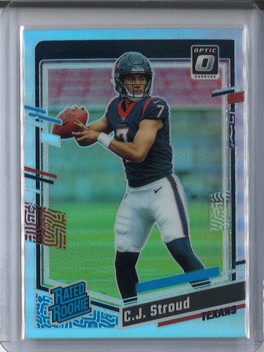 C.J. Stroud RC Houston Texans 2023 Panini Prizm Donruss Rated Rookie Optic Holo