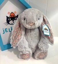 Jellycat Medium Blossom Silver Bunny Retired Original Design Brand New With Tags