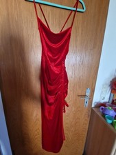 Rot Samt Kleid Abendkleid Party Festlich Cock...