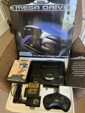 Vintage Sega Megadrive Console Boxed & Games - Original 16-Bit edition