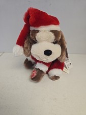 Christmas Santa Sing And Moving Animated Dog By Dan Dee Holiday Decor NWT