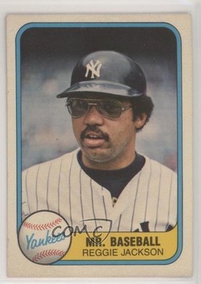 1981 Fleer Reggie Jackson (Mr Baseball on Front) #79 HOF ma3
