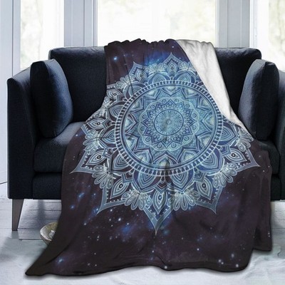 Religiös Mystisch Mandala Om-Symbol Tagesdecke Sofadecke Couchdecke Kuscheldecke