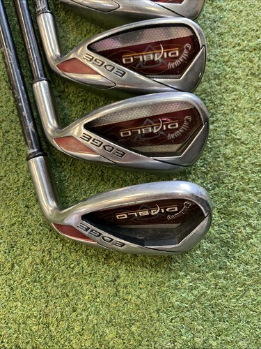 Used RH Callaway Diablo Edge Iron Set 6-PW-SW 75g Graphite Regular Flex - Picture 4 of 13
