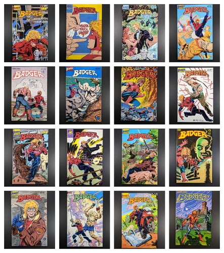 First Comics The Badger Comic Lot of  26 1st App Badger Ham Origin 1983-87 Raw - Picture 1 of 24