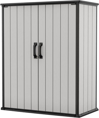 Premier Tall 4.6 X 5.6 Ft. Resin Outdoor Storage Shed with Shelving Brackets for