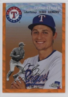 2023 Chrome Platinum Anniversary Orange Wave Refractor 5/25 Corey Seager 07cc