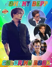 Johnny D Coloring Book for Fan Men Teen Women Kid Student: A Jumbo Colouring for