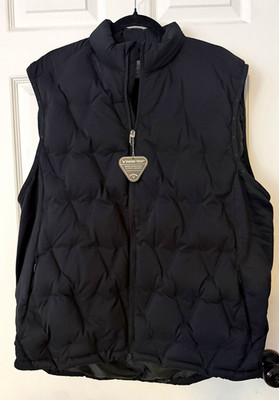 Callaway Weather Series Swing Tech Full Zip Black Puffer Vest Men s XL Golf