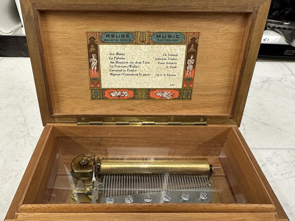 25+ Reuge Sainte Croix In Collectible Music Boxes (1940-1970) for