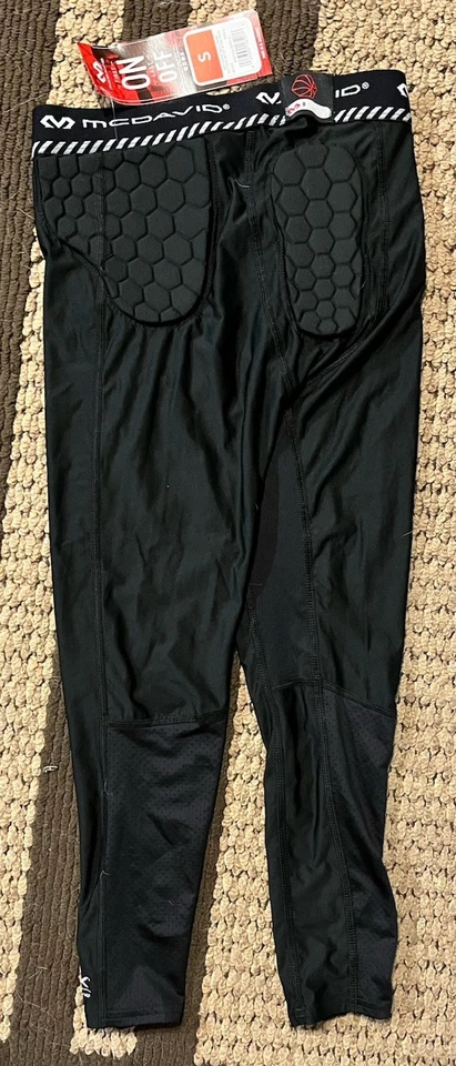 NUEVO McDavid Baloncesto Compresión 3/4 Apretado con Almohadillas Altas de Cadera Negro Para Hombre PEQUEÑO Foto 2 de 4