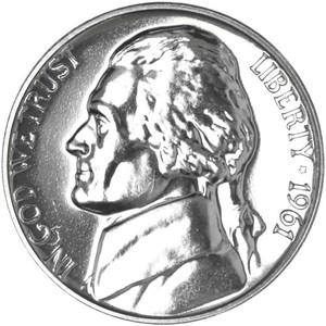 1961-P  **Thomas JEFFERSON** Nickel BU. Full Steps Uncirculated GEM!