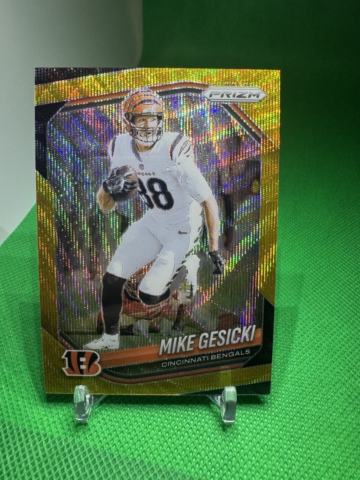 2025 Mike Gesicki - Panini Prizm Gold Prizm #79 /10 - Cincinnati Bengals