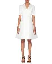 WHITE TIE by Shani Women's Tuxedo Blazer A-Line Dress - Ivory - 12