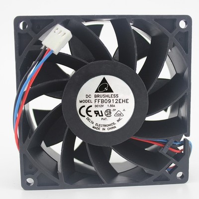 1 PCS New   FFB0912EHE 12V 1.5A 3-wire cooling fan #vn