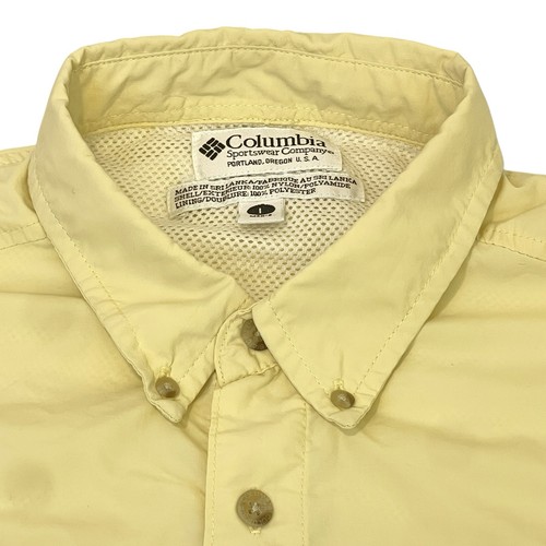 Columbia PFG Mens L Vented Fishing Shirt Yellow Omni-Shade Long Sleeve - Picture 3 of 13